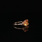 Oval Citrine and Diamond Ring in 14k Yellow Gold