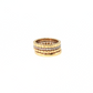 18k Two-Tone Gold Quad Diamond Stackable Ring Set