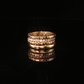 18k Two-Tone Gold Quad Diamond Stackable Ring Set