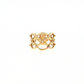 18k Yellow Gold Diamond Lattice Band Ring