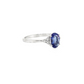 Oval Tanzanite and Diamond Ring in 10K White Gold