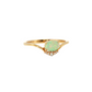 Oval Opal and Diamond Ring in 10K Yellow Gold