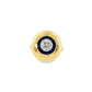 14K Yellow Gold Sapphire and Diamond Dome Cocktail Ring