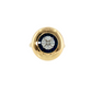 14K Yellow Gold Sapphire and Diamond Dome Cocktail Ring