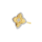 14K Yellow Gold Diamond Quatrefoil Cocktail Ring