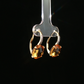Round Citrine and Diamond 14K Yellow Gold Earrings