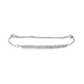 14K White Gold Diamond Bar Bolo Bracelet