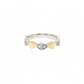 14K Two-Tone Gold Art Deco Diamond Band Ring