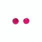 2.00ctw Round Ruby Stud Earrings in 14K White Gold
