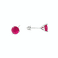 2.00ctw Round Ruby Stud Earrings in 14K White Gold