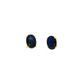 2 CTW Oval Sapphire Stud Earrings in 14K Yellow Gold