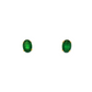 1.60ctw Oval Emerald Stud Earrings in 14K Yellow Gold