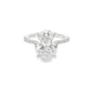 5.00ct Oval Lab-Grown Diamond Engagement Ring in 14K White Gold