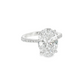 5.00ct Oval Lab-Grown Diamond Engagement Ring in 14K White Gold