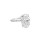 5.00ct Oval Lab-Grown Diamond Engagement Ring in 14K White Gold