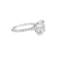 5.00ct Round Lab-Grown Diamond Engagement Ring in 14K White Gold