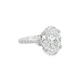 5.00ct Oval Lab-Grown Diamond Engagement Ring in 14K White Gold