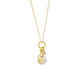 10K Yellow Gold East-West Radiant Lab Grown Diamond Necklace