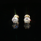 2 CTW Round Lab Grown Diamond Stud Earrings in 14K Yellow Gold