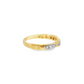 Art Deco Diamond Band Ring in 14K Yellow Gold