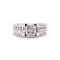 Princess Cut Diamond Wedding Set in 10 Karat White Gold