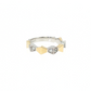 14K Two-Tone Gold Art Deco Diamond Band Ring