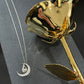Forever in Bloom Mother's Day 24K Gold Rose & Pendant Gift Set