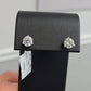 Martini Set Round Lab Grown Diamond Stud Earrings in 14 Karat White Gold (2 CTW)