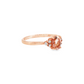 Oval Morganite and Diamond Ring in Rose Gold