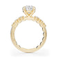 Noam Carver Oval Lab Grown Diamond Engagement Ring in 14K Yellow Gold (4 CTW)