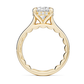 Noam Carver Round Hidden Halo Lab Grown Diamond Engagement Ring in 14K Yellow Gold (4 CTW)