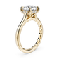 Noam Carver Round Hidden Halo Lab Grown Diamond Engagement Ring in 14K Yellow Gold (4 CTW)