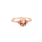 Oval Morganite and Diamond Ring in Rose Gold