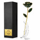 Dark Green 24K Gold Dipped Rose