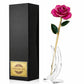Red Magenta 24K Gold Dipped Rose
