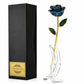 Dark Blue 24K Gold Dipped Rose