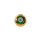14K Yellow Gold Diamond and Emerald Dome Cocktail Ring