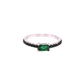 Emerald-Cut Emerald and Black Diamond Ring in 14K White Gold