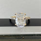 Cushion Hidden Halo Lab Diamond Engagement Ring in Yellow Gold (5 1/2 Ctw)