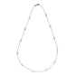 14k White Gold Bezel Diamond Station Necklace (1 4/5 CTW)