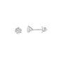 Round Lab-Grown Diamond Stud Earrings in Sterling Silver (1 CTW)
