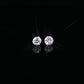 Round Lab-Grown Diamond Stud Earrings in Sterling Silver (1 CTW)