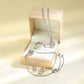 1/6 Ctw Love Knot Diamond Pendant in Silver and Rose Gold