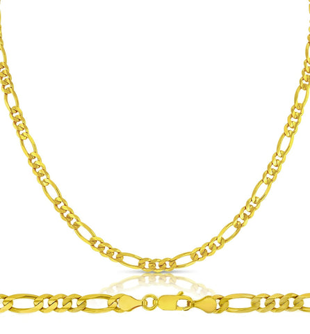 10 Karat Yellow Gold 22 Inch 6mm Figaro Chain