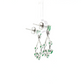 Emerald and Diamond Dangle Earrings in 14K White Gold