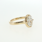 2.00 Carat Oval Bezel Lab Grown Diamond Engagement Ring