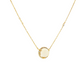 14K Yellow Gold Opal and Diamond Halo Necklace