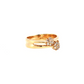 14K Yellow Gold Diamond Cluster Multistone Ring
