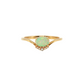 Oval Opal and Diamond Ring in 10K Yellow Gold