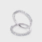 1/2 Ctw Classic Shared Prong Diamond Wedding Band in 14 Karat White Gold